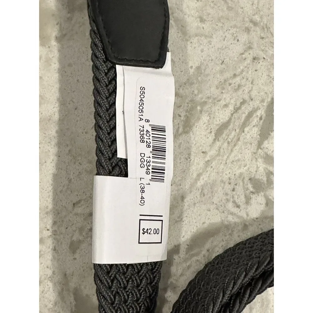 Nike Men's Woven Stretch Golf‎ Belt, Dark Smoke Gray Size 38-40